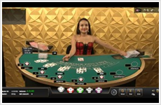 Live Dealer Blackjack table layout