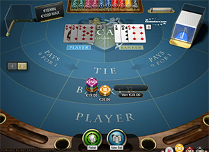 Online baccarat game rules