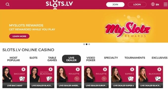 Slots LV Live Casino