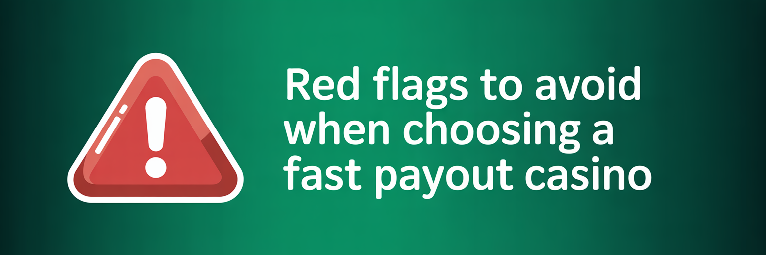 Red Flags Avoid Fast Payout Casinos